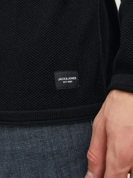 JERSEY DE CUELLO ALTO NEGRO JJEHILL