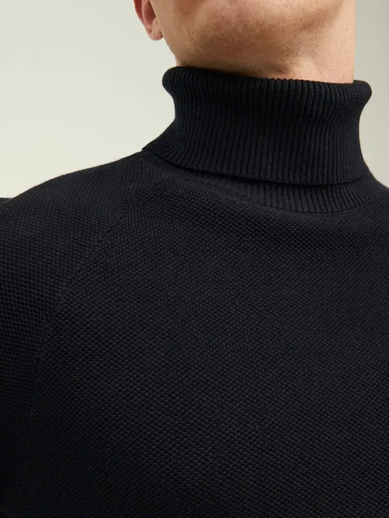 JERSEY DE CUELLO ALTO NEGRO JJEHILL
