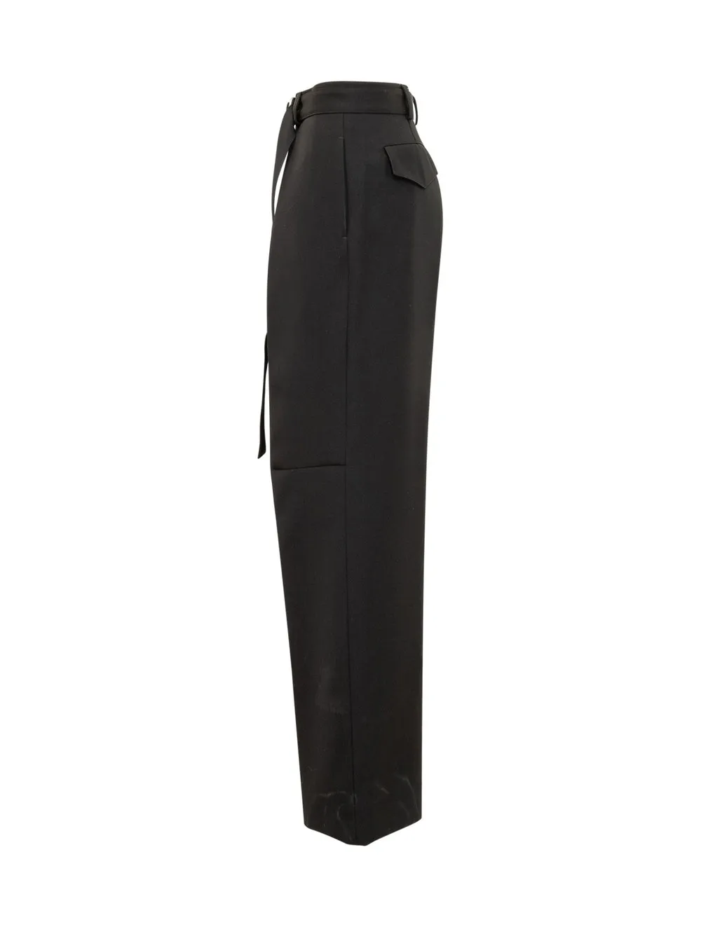 JIL SANDER Sharp Wool Gabardine Pants