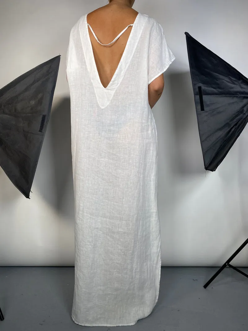 MAGMA Vestido Tunica Blanca Polonio by Magma