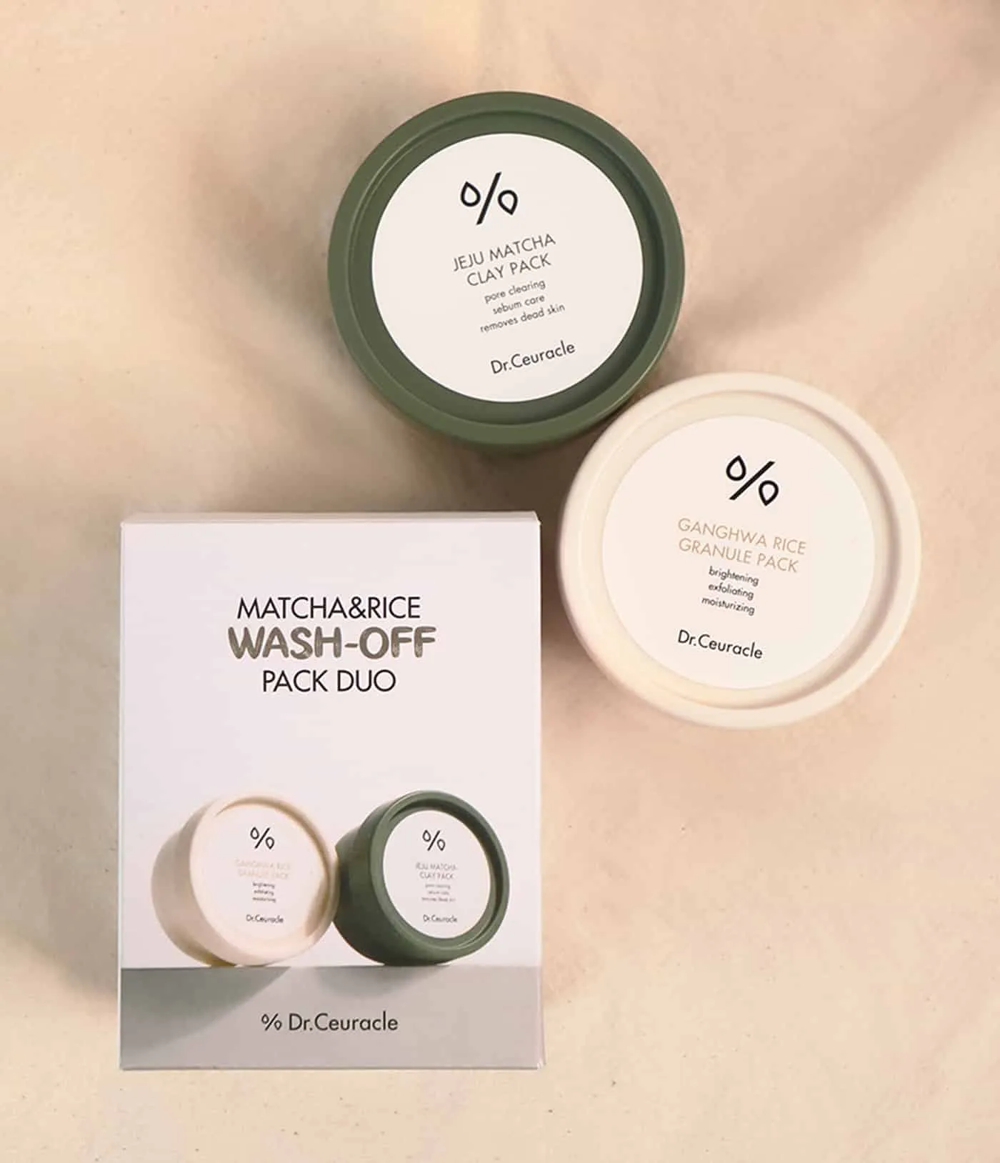 MATCHA&RICE WASHOFF PACK DUO