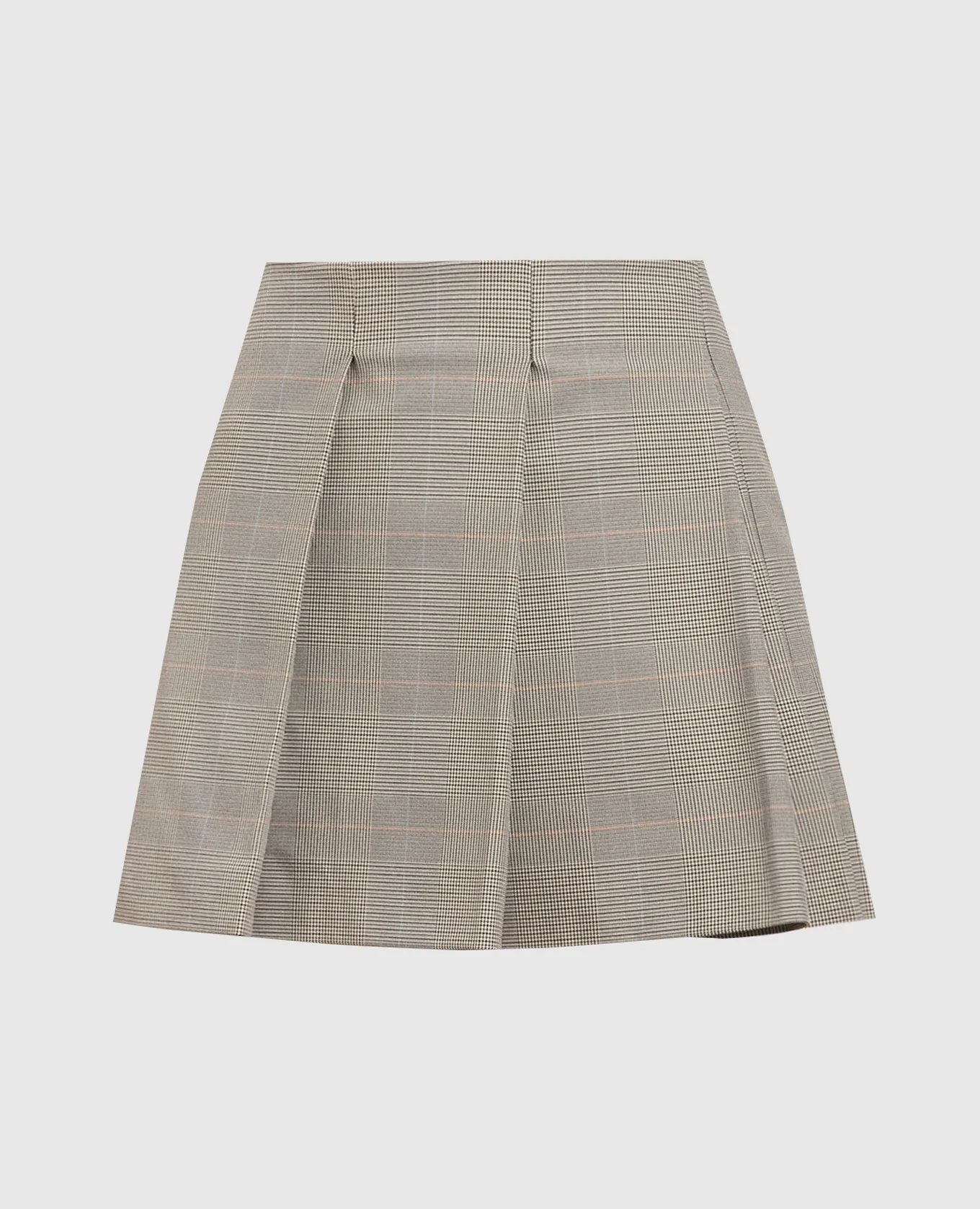 Max Mara Sportmax Brown checked mini skirt