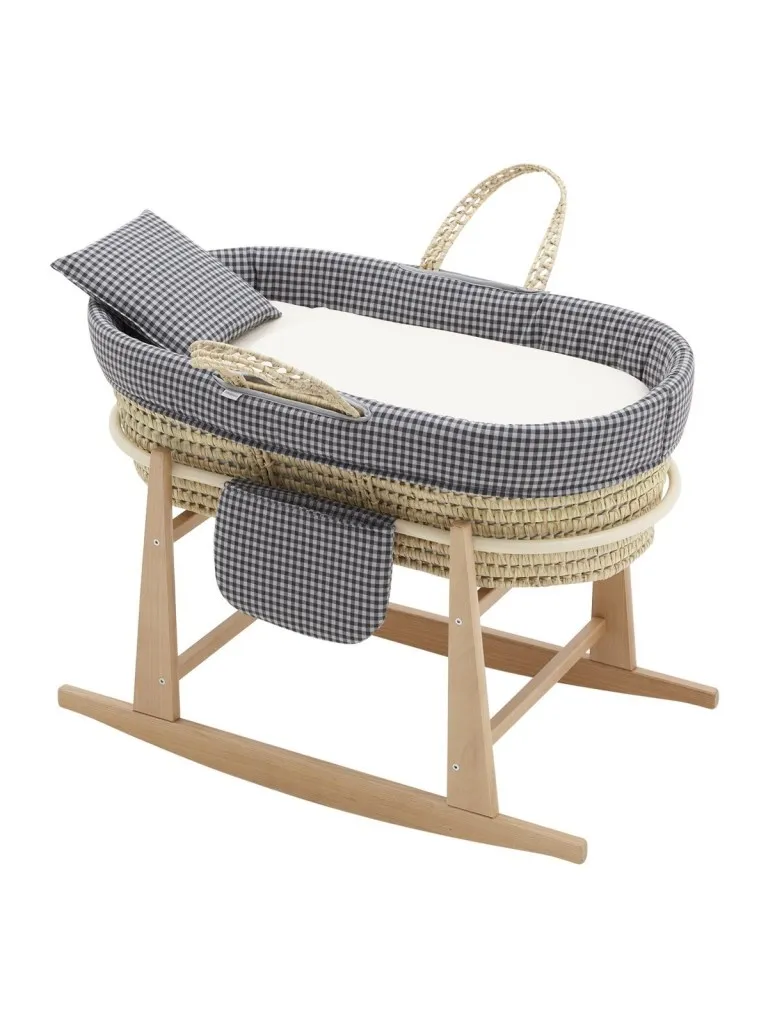 MOISES BEBE MIO CUCO + PATAS LITTLE ROCK BEIGE/VICHY 49x80x61 CM