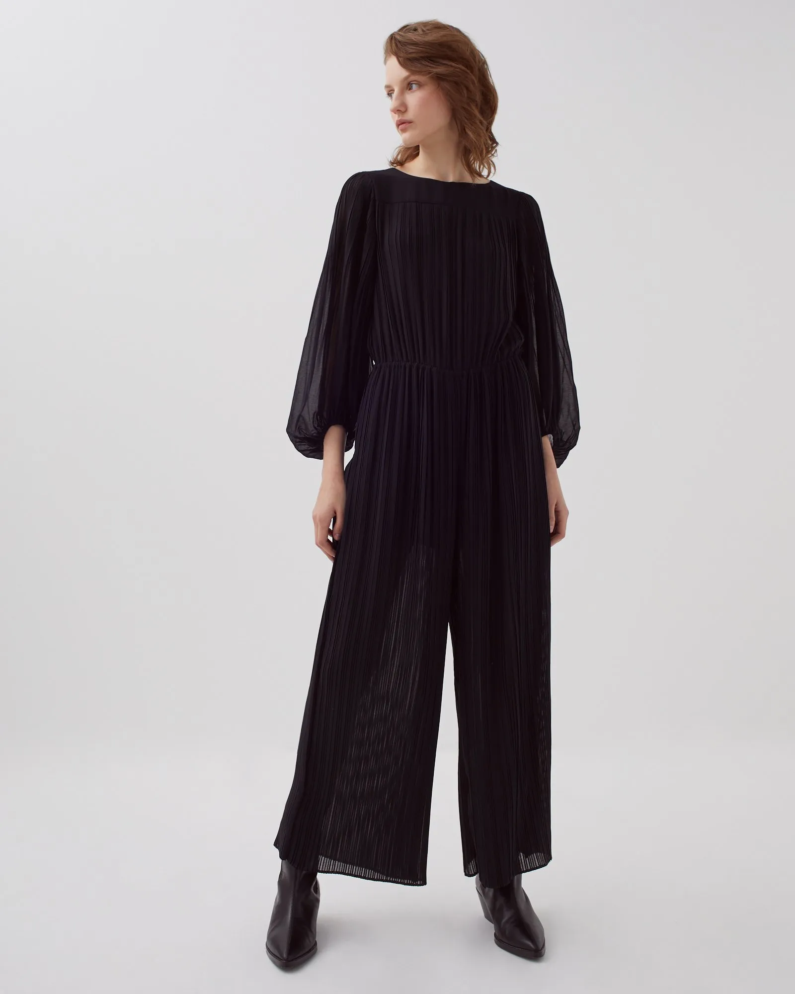 Mono plisado fluido black beauty