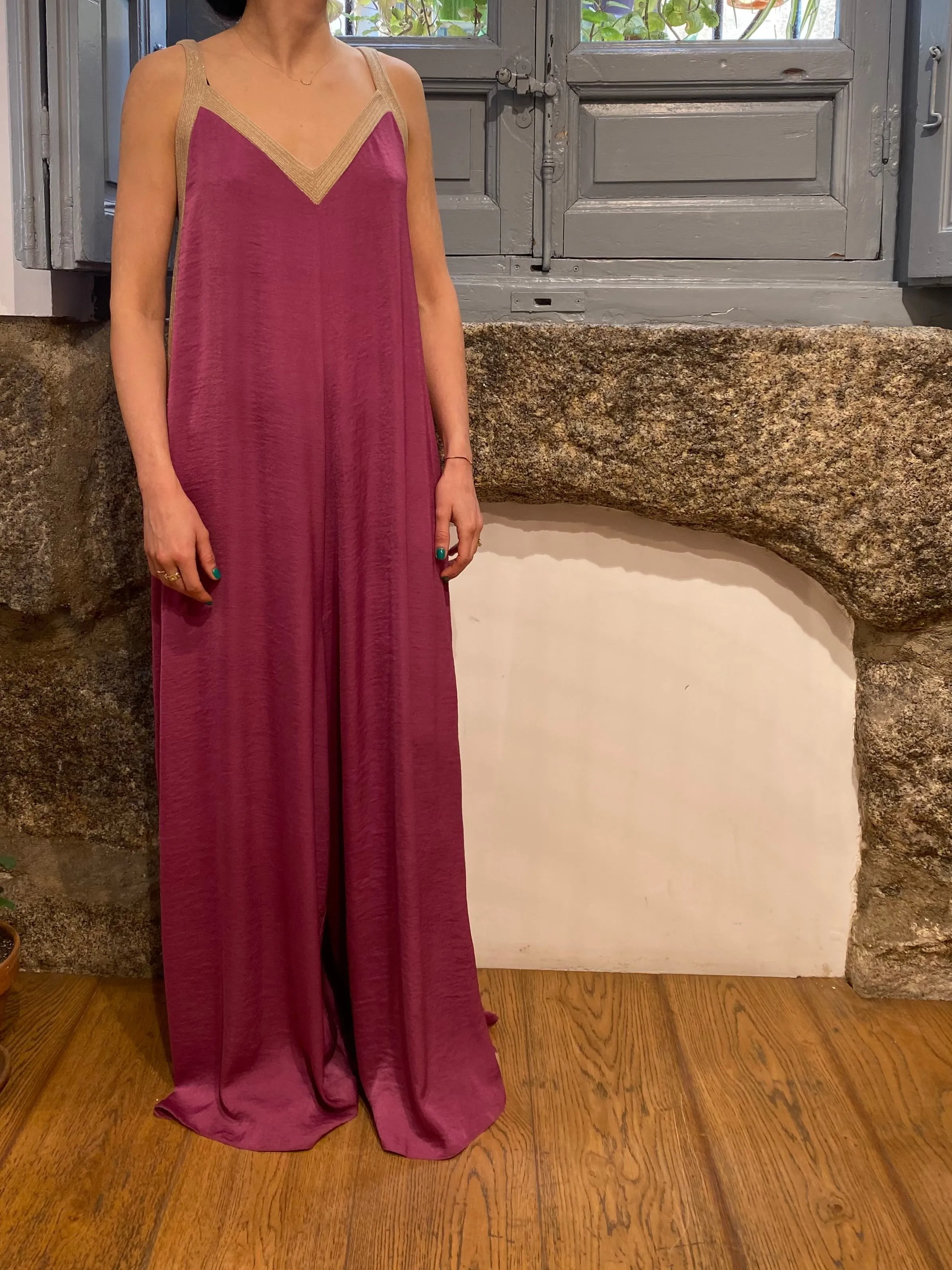 MONO SATIN LUREX BUGANVILLA