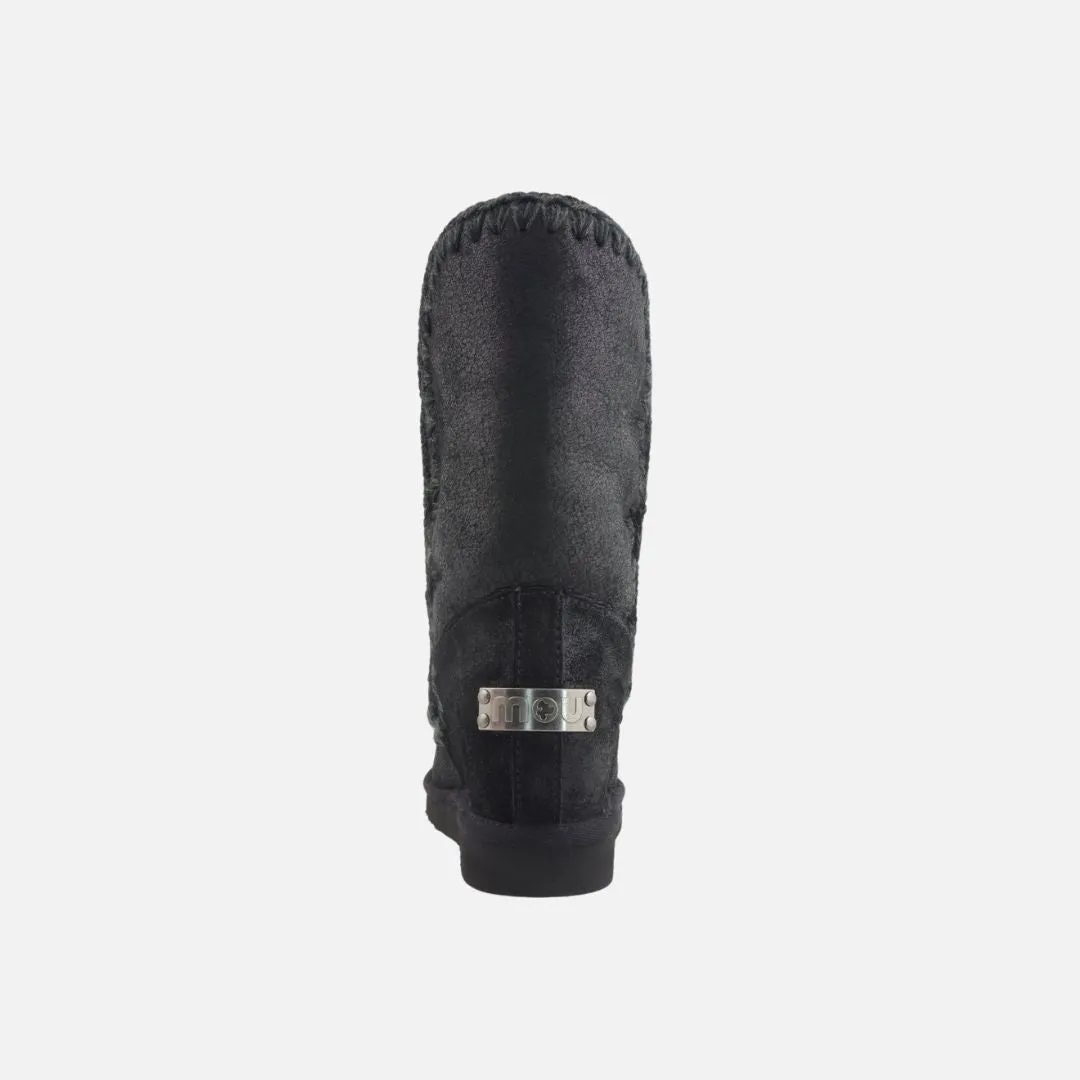 Mou Eskimo Inner Wedge Tall Cracked Black/Grey