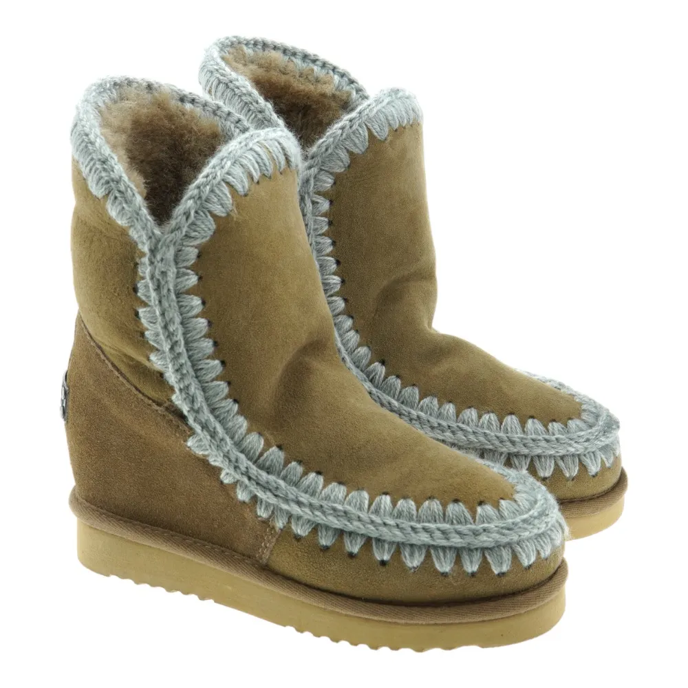 MOUBota australiana cuña pespuntes mujer Mou ESK INNER WEDGE