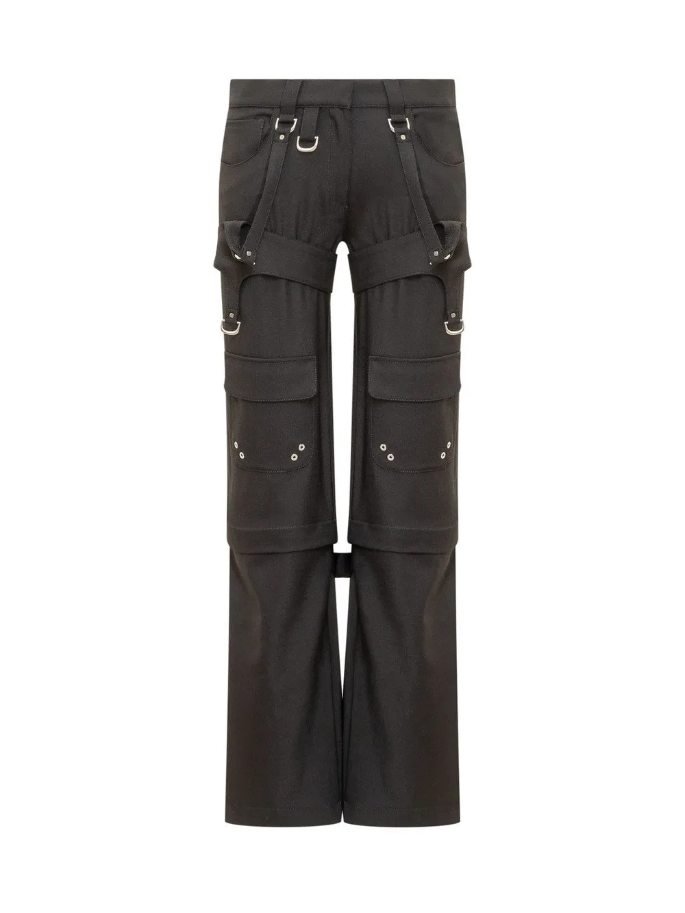 OFFWHITE BLEND CARGO ZIP PANTS