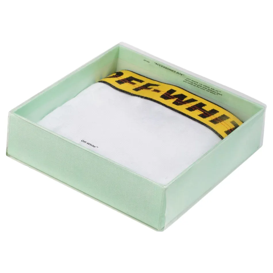 OFFWHITE SINGLE PACK STRETCH COTTON BOXER BRIEFS WHITE/YELLOW/BLACK