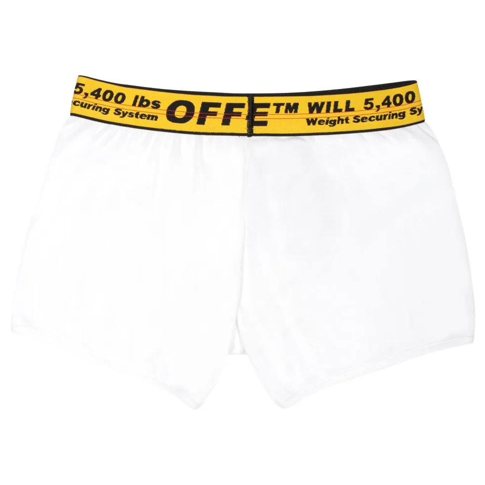 OFFWHITE THREE PACK STRETCH COTTON BOXER BRIEFS (SS19) WHITE/YELLOW/BLACK