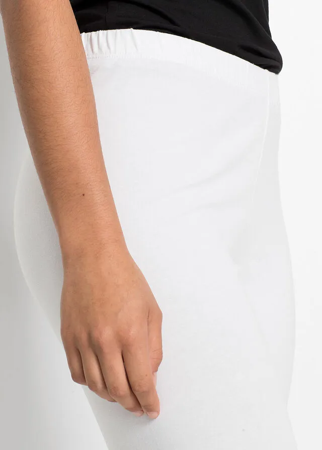 PACK DE 2 LEGGINGS CROPPED BLANCONEGRO