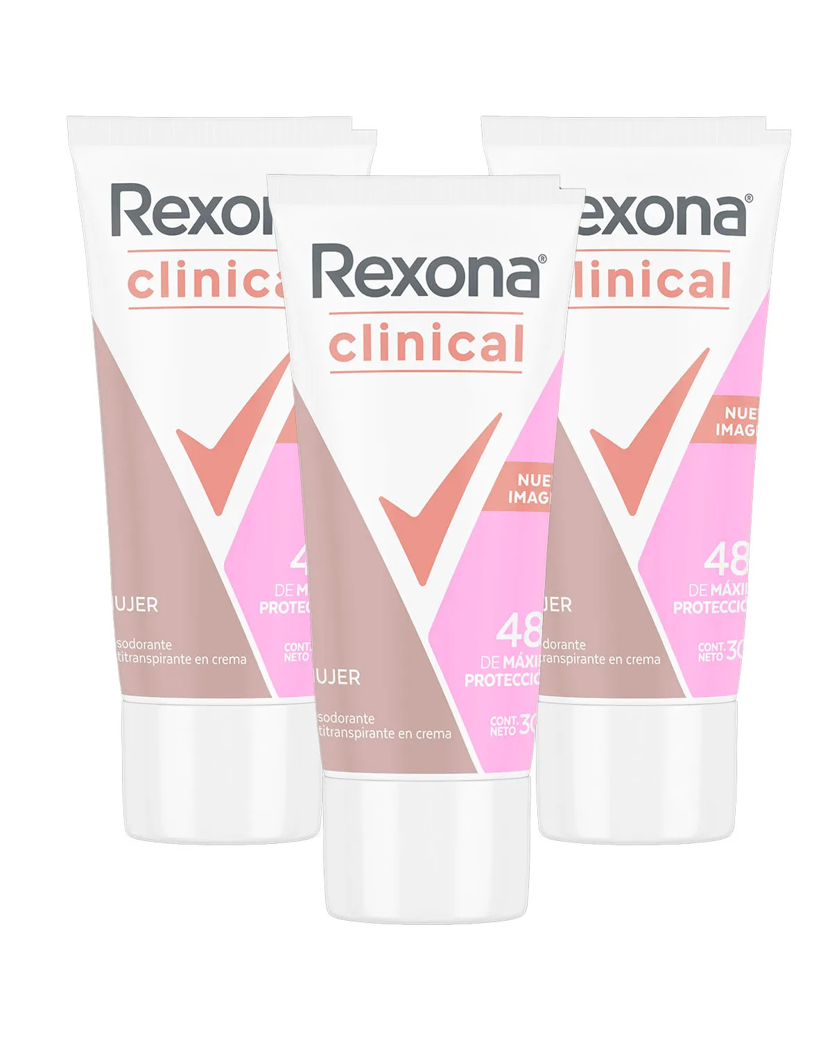 Pack x3 Desodorante Tubo Clinical Rexona