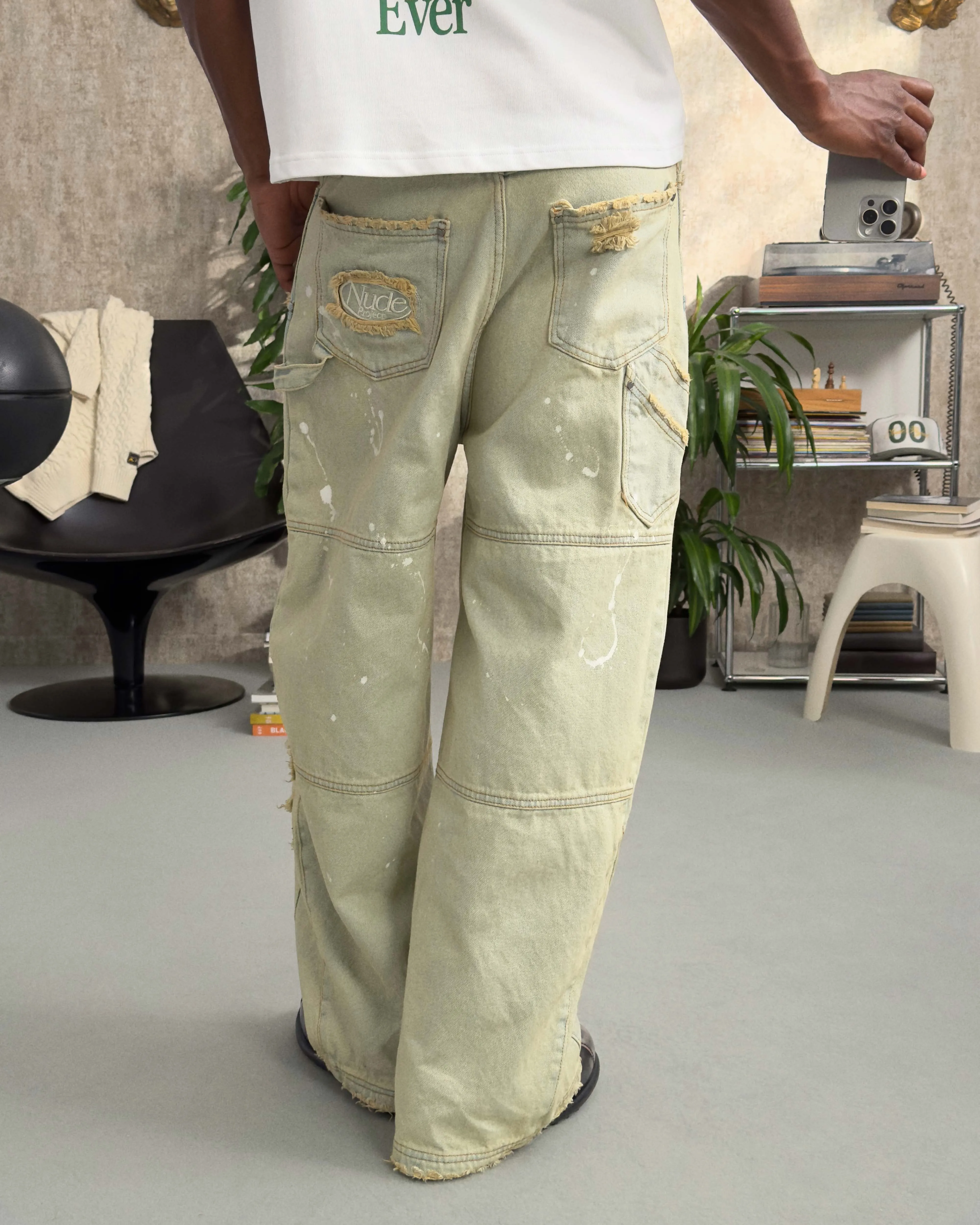 PAINTED CARPENTER PANTS