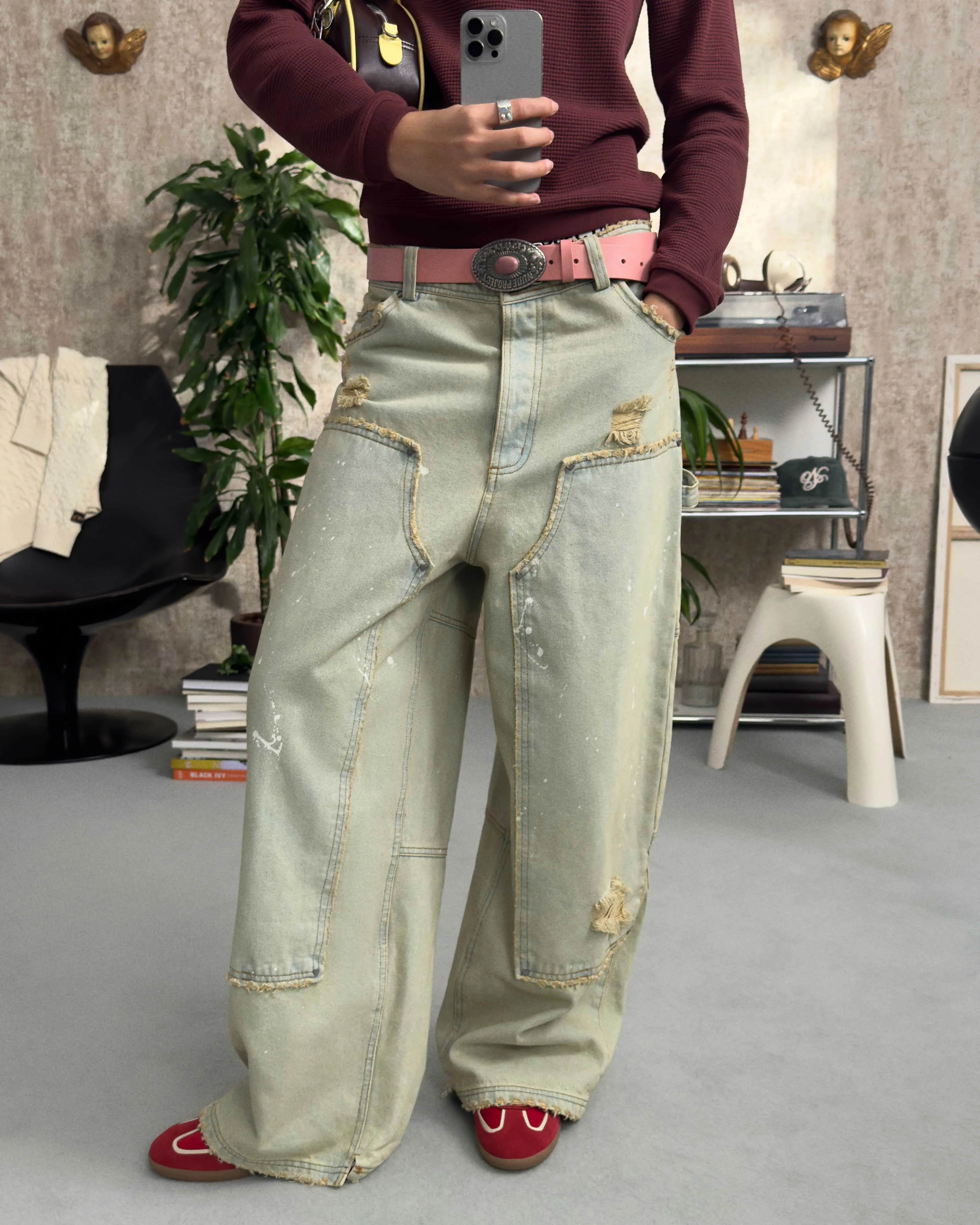 PAINTED CARPENTER PANTS