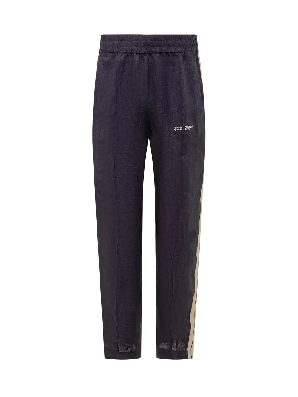 PALM ANGELS Linen Track Logo Pants