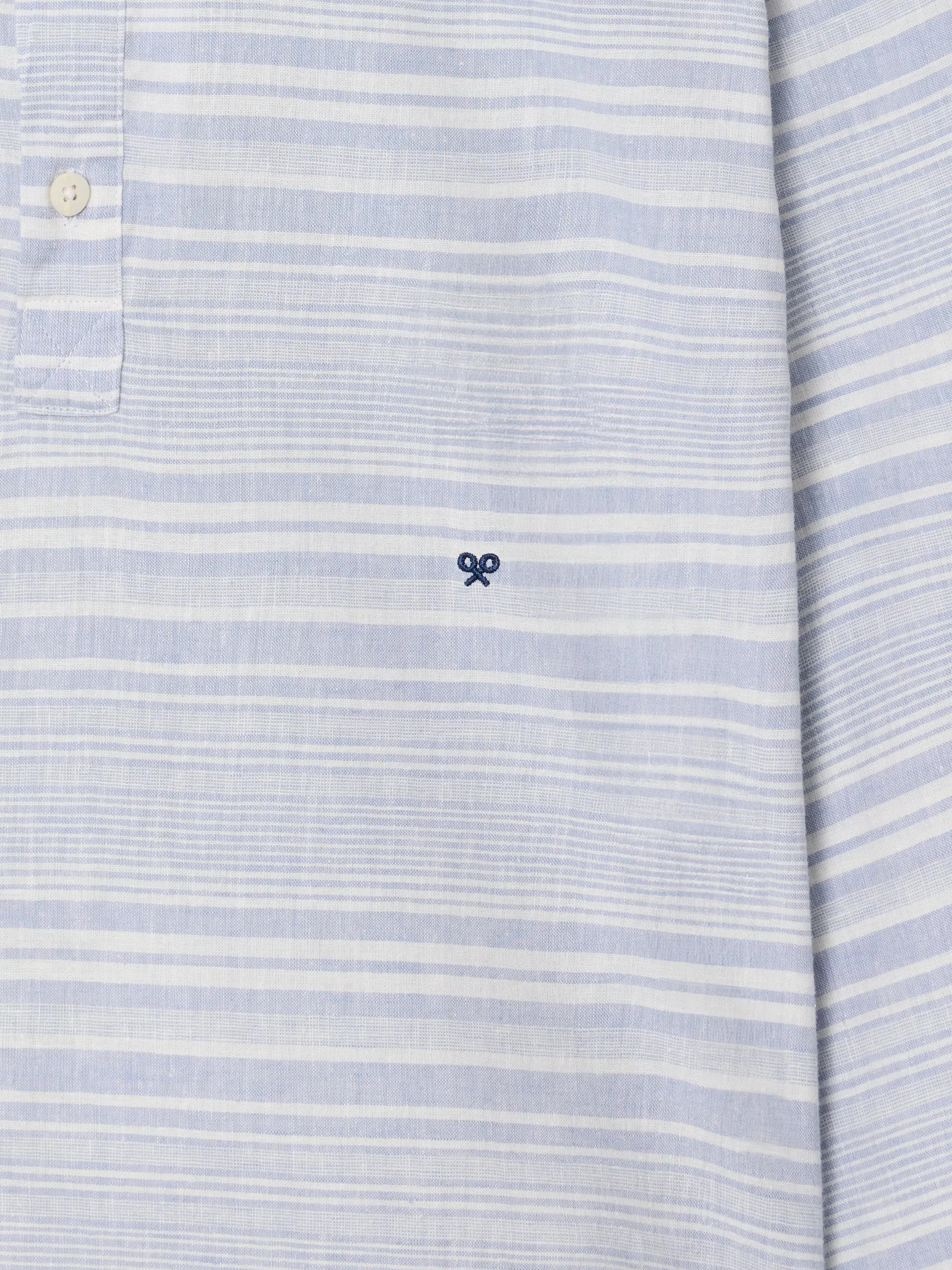 Polera sport silbon soft rayas irregulares azules