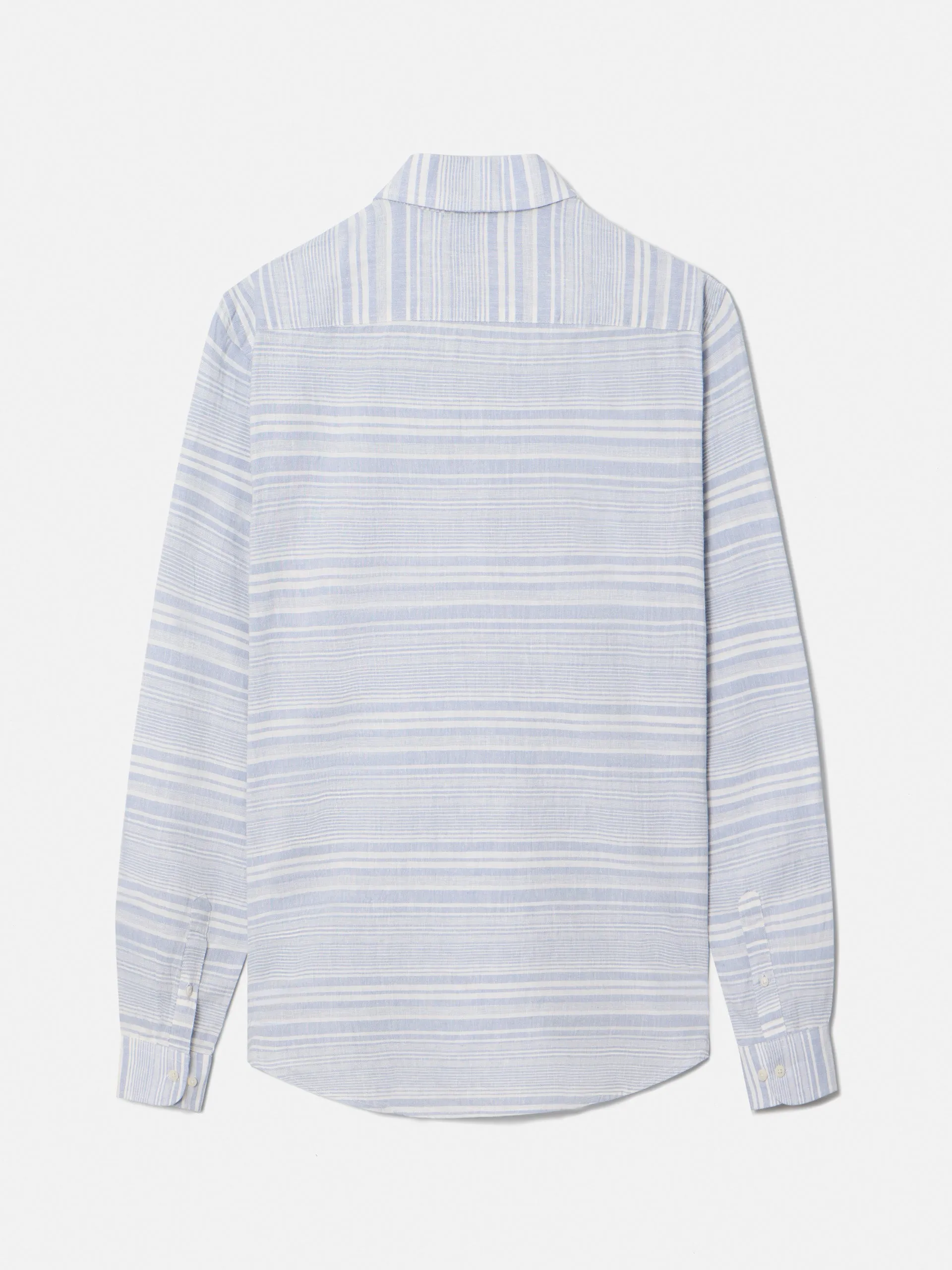 Polera sport silbon soft rayas irregulares azules