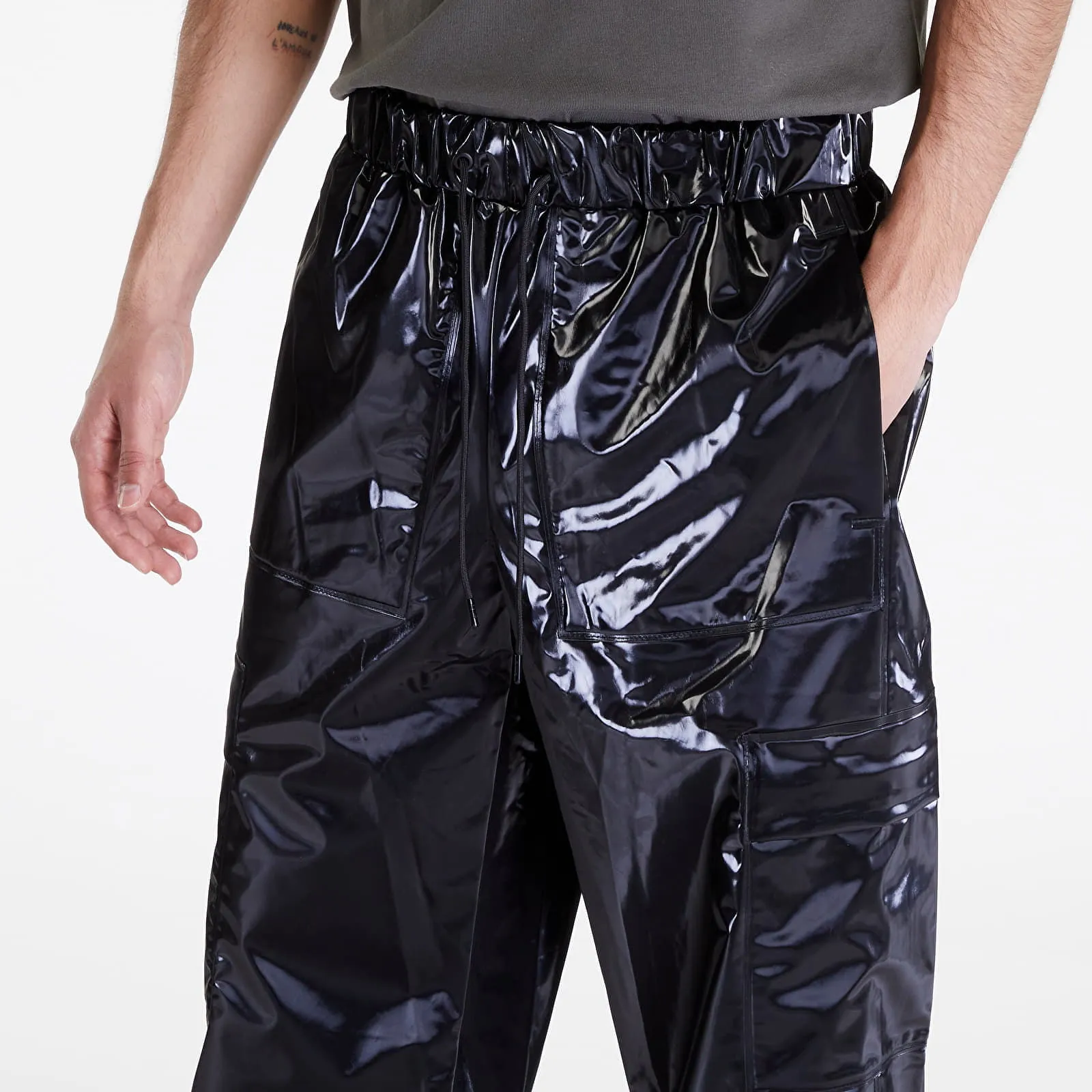 Rains Cargo Rain Pants Wide W3 Black