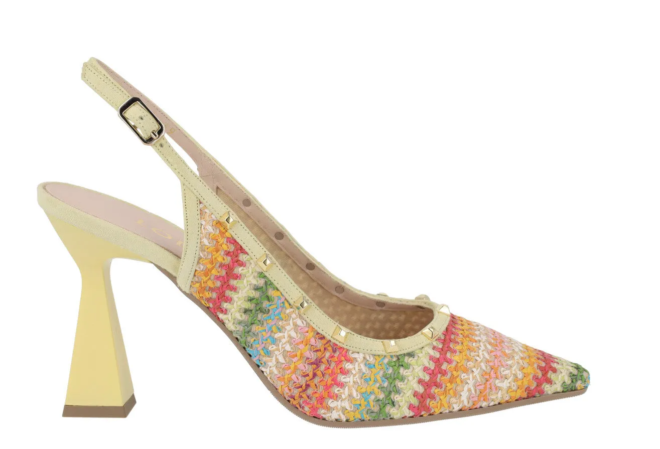 Salones Momsa Hippie en crochet multicolor para mujer