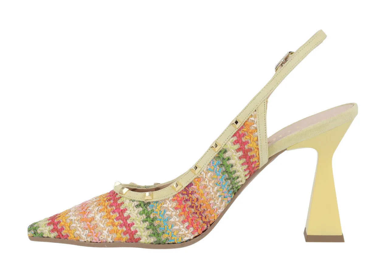 Salones Momsa Hippie en crochet multicolor para mujer