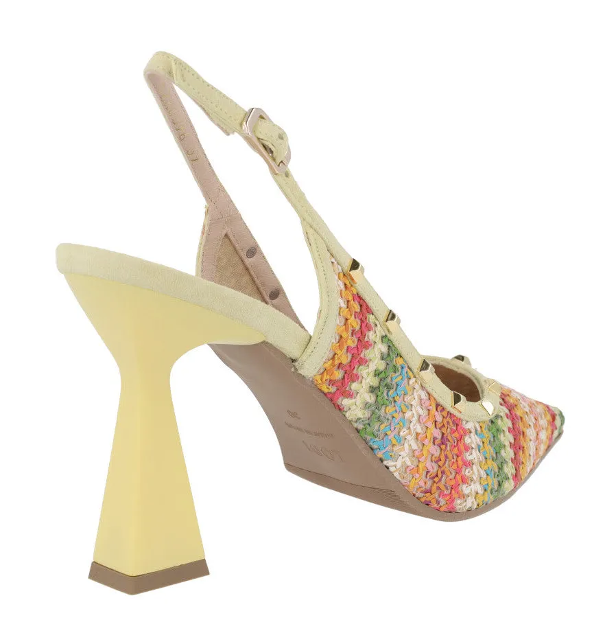 Salones Momsa Hippie en crochet multicolor para mujer