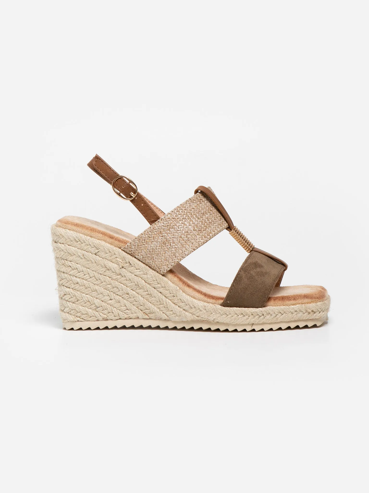 Sandalia Cua Detalle Kaki
