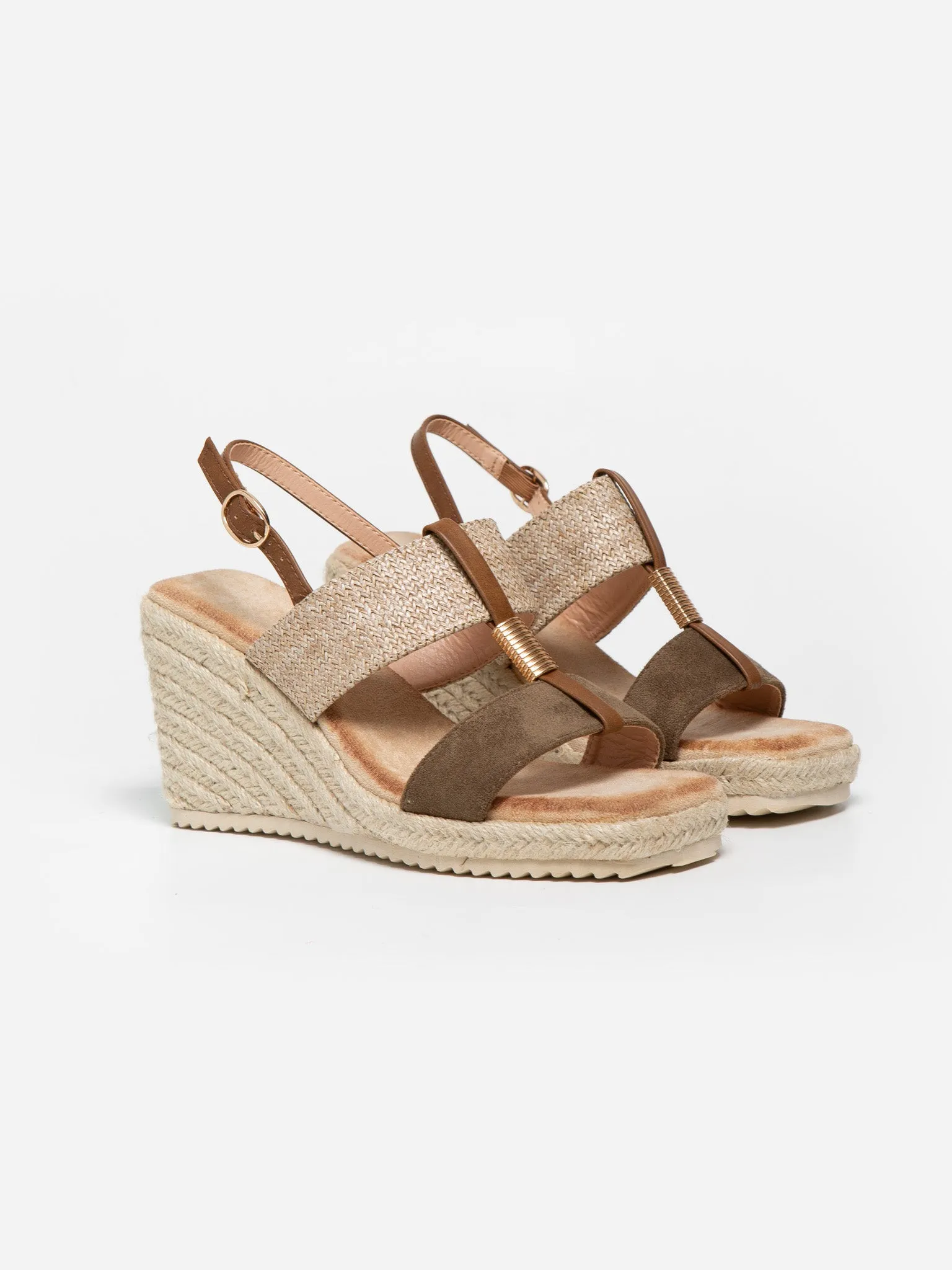 Sandalia Cua Detalle Kaki
