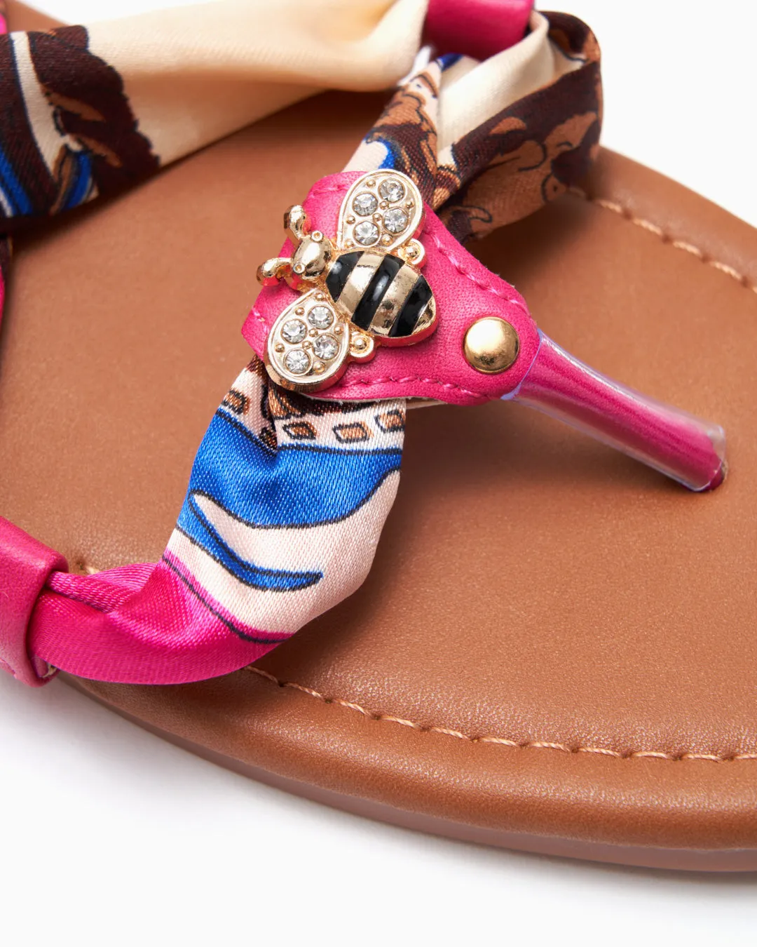 Sandalia Plana Aloy Fucsia