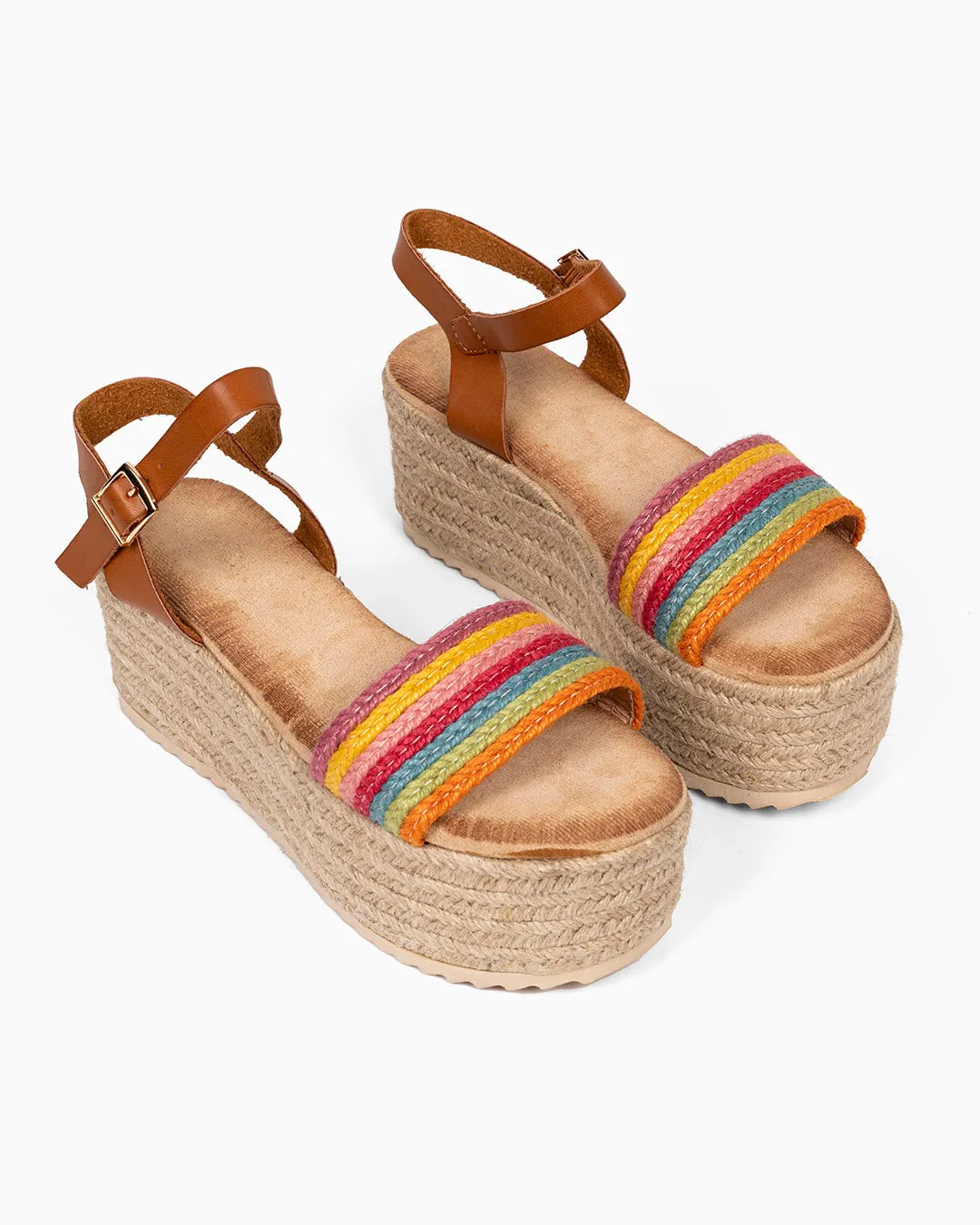 Sandalia Plataforma Multicolor