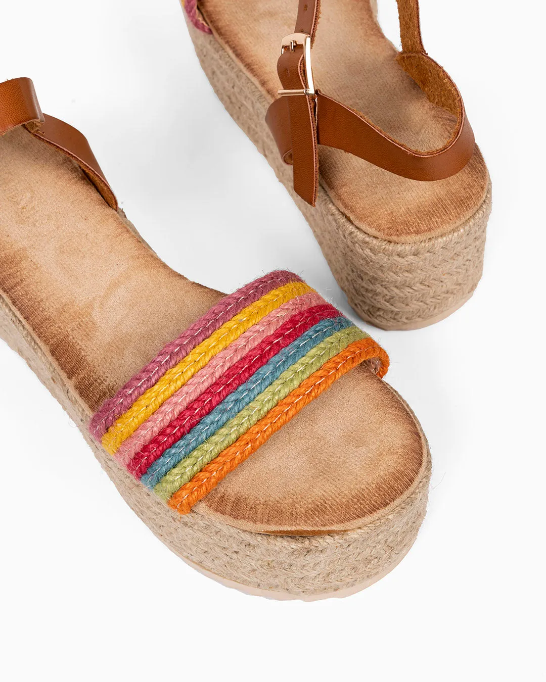 Sandalia Plataforma Multicolor