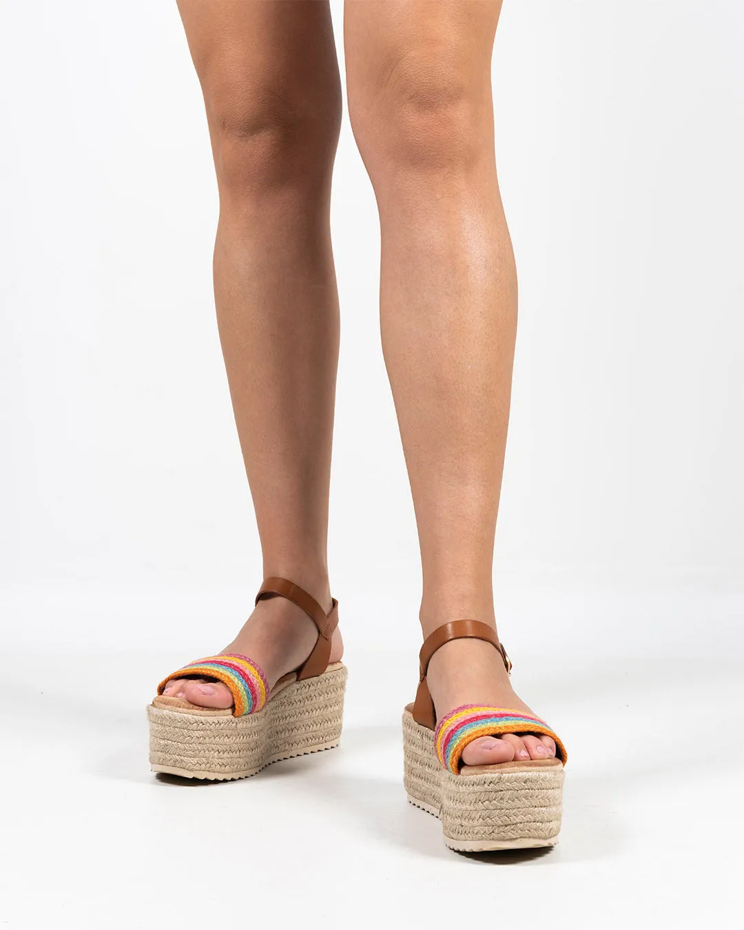 Sandalia Plataforma Multicolor