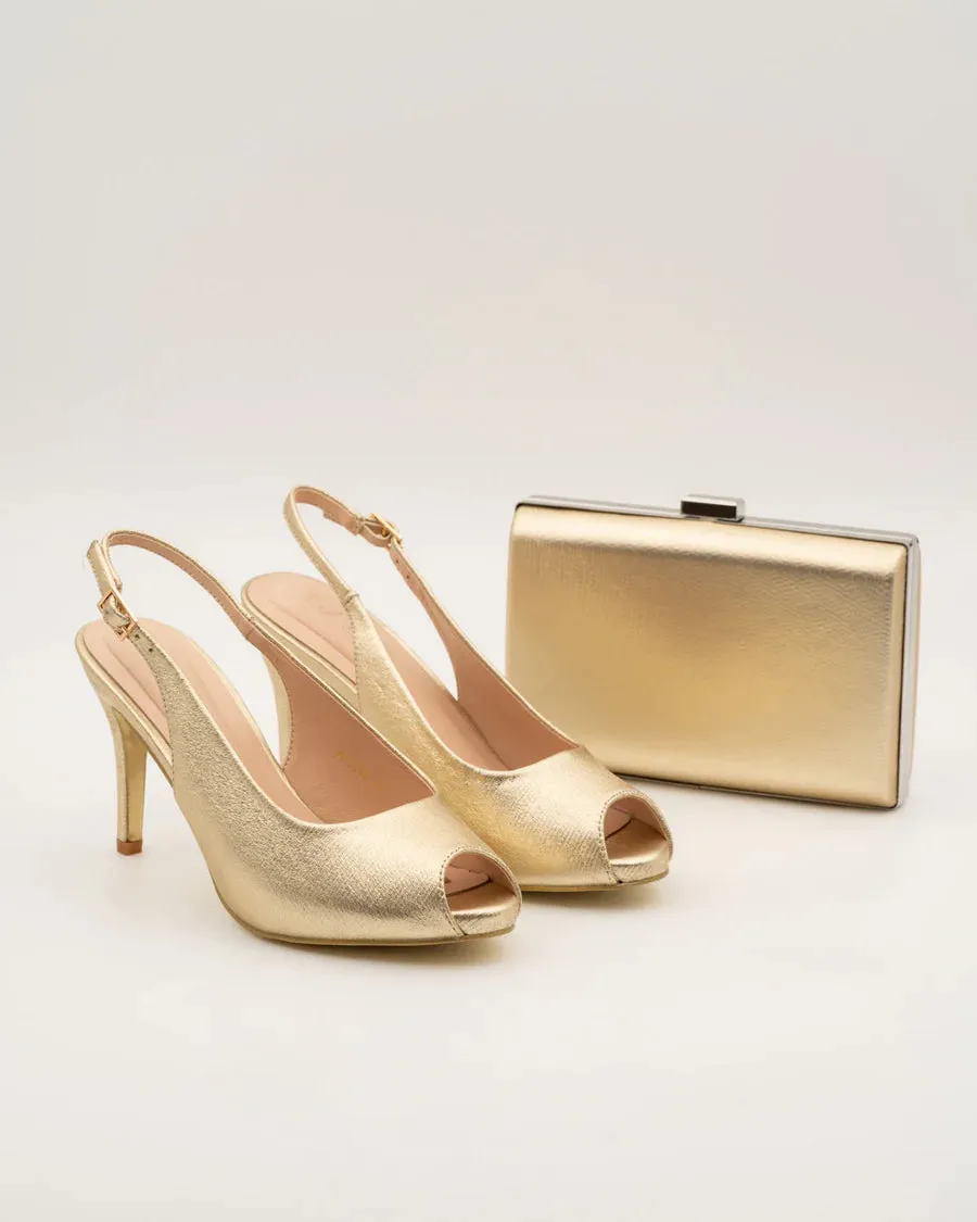 SANDALIA TACN EVELIN GOLD