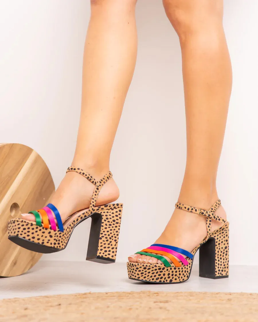 SANDALIA TACN LINDA LEOPARD