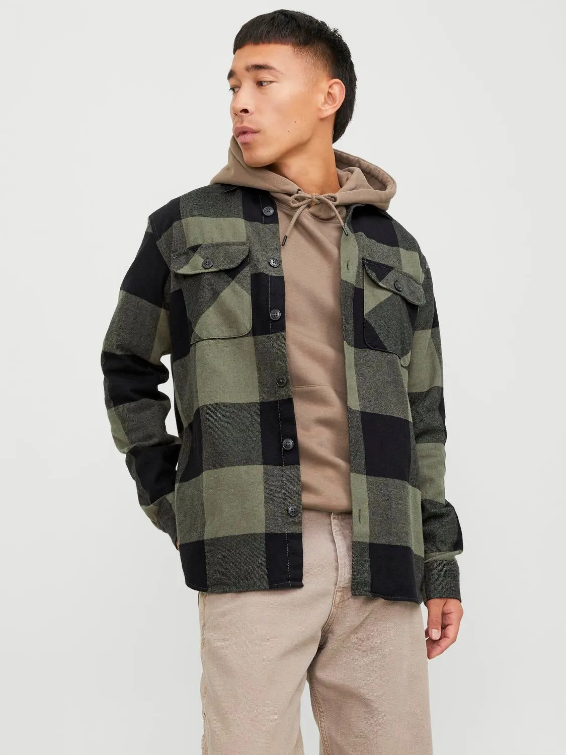 Sobrecamisa Corte comfort | Verde oscuro | Jack & Jones®