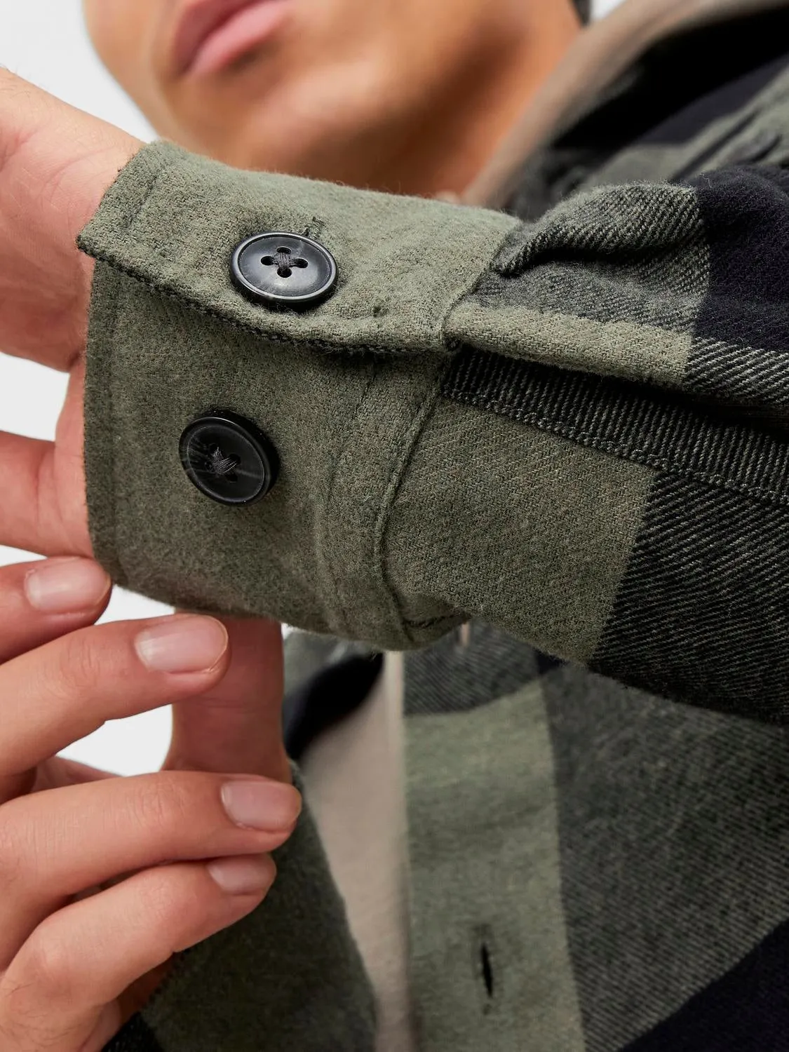Sobrecamisa Corte comfort | Verde oscuro | Jack & Jones®