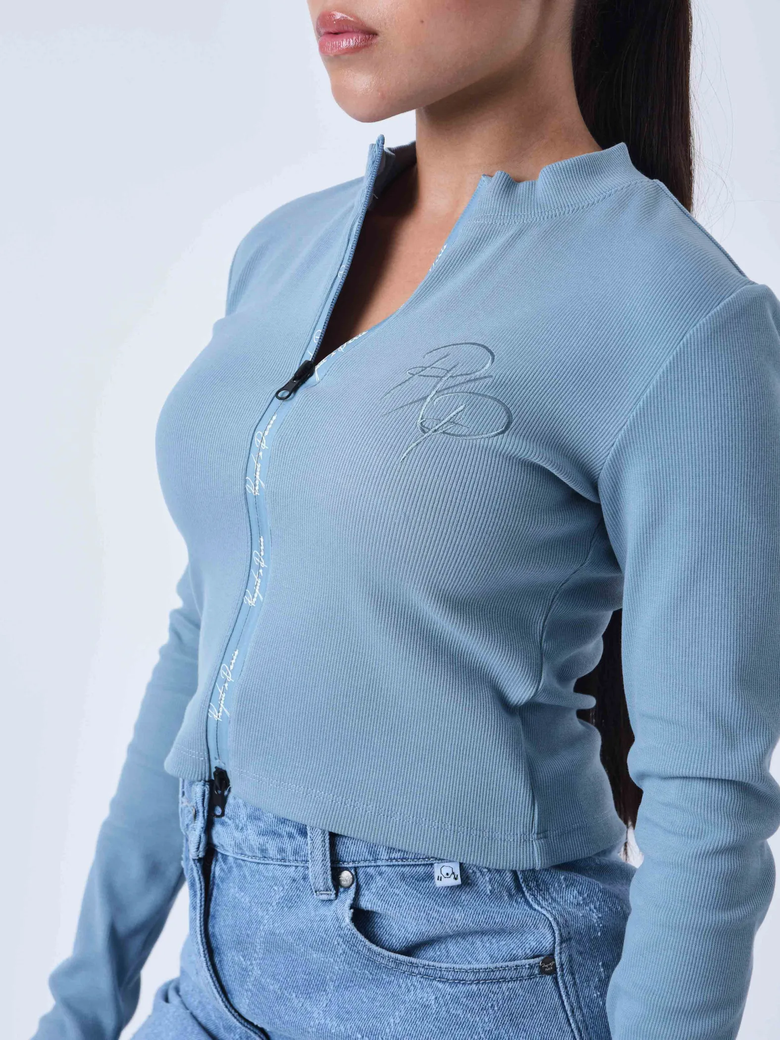 Sudadera de cuello alto con cremallera