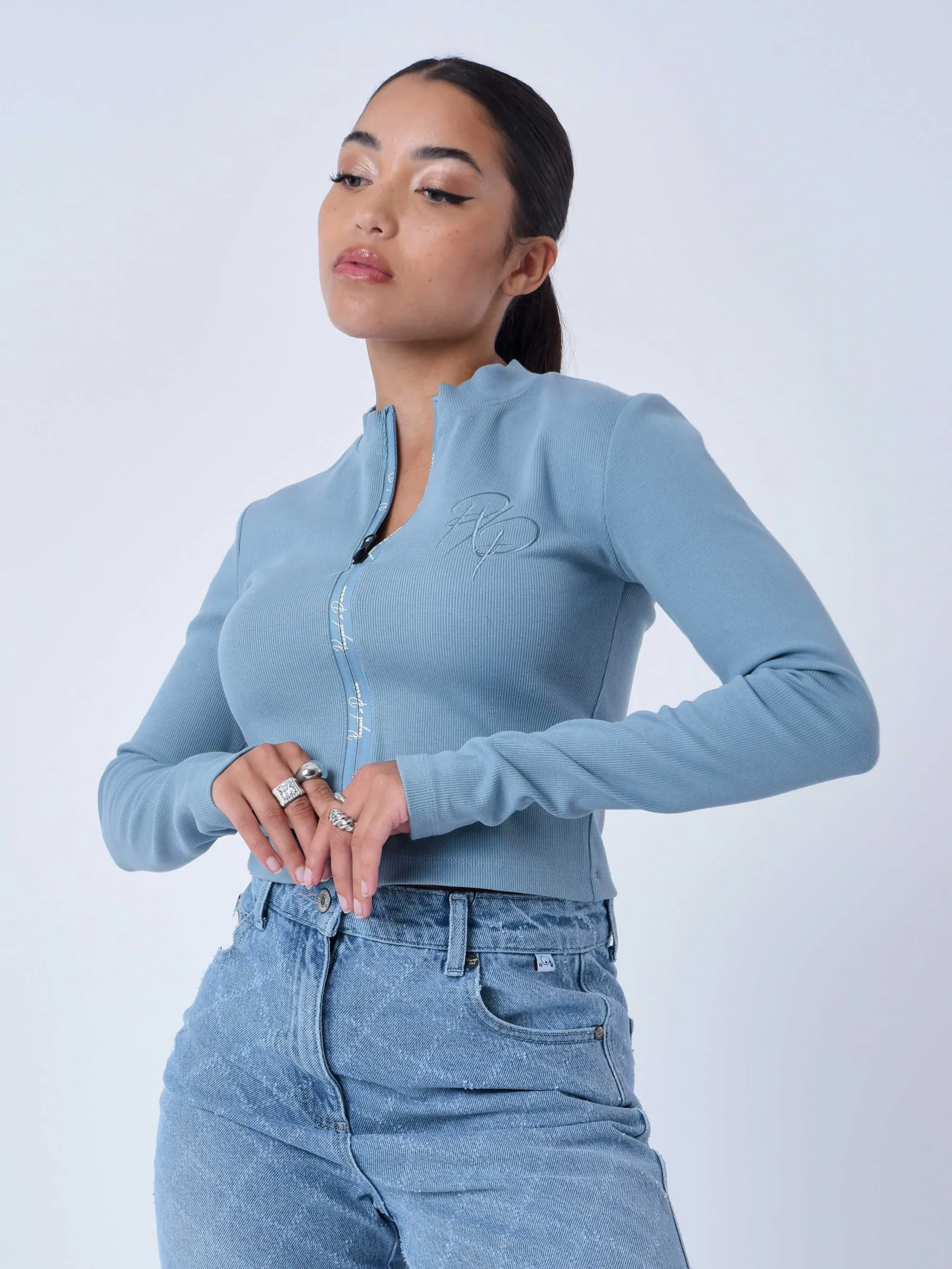 Sudadera de cuello alto con cremallera