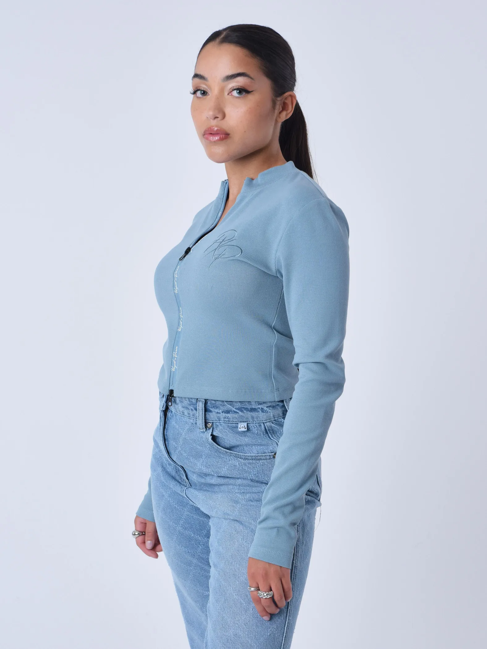 Sudadera de cuello alto con cremallera