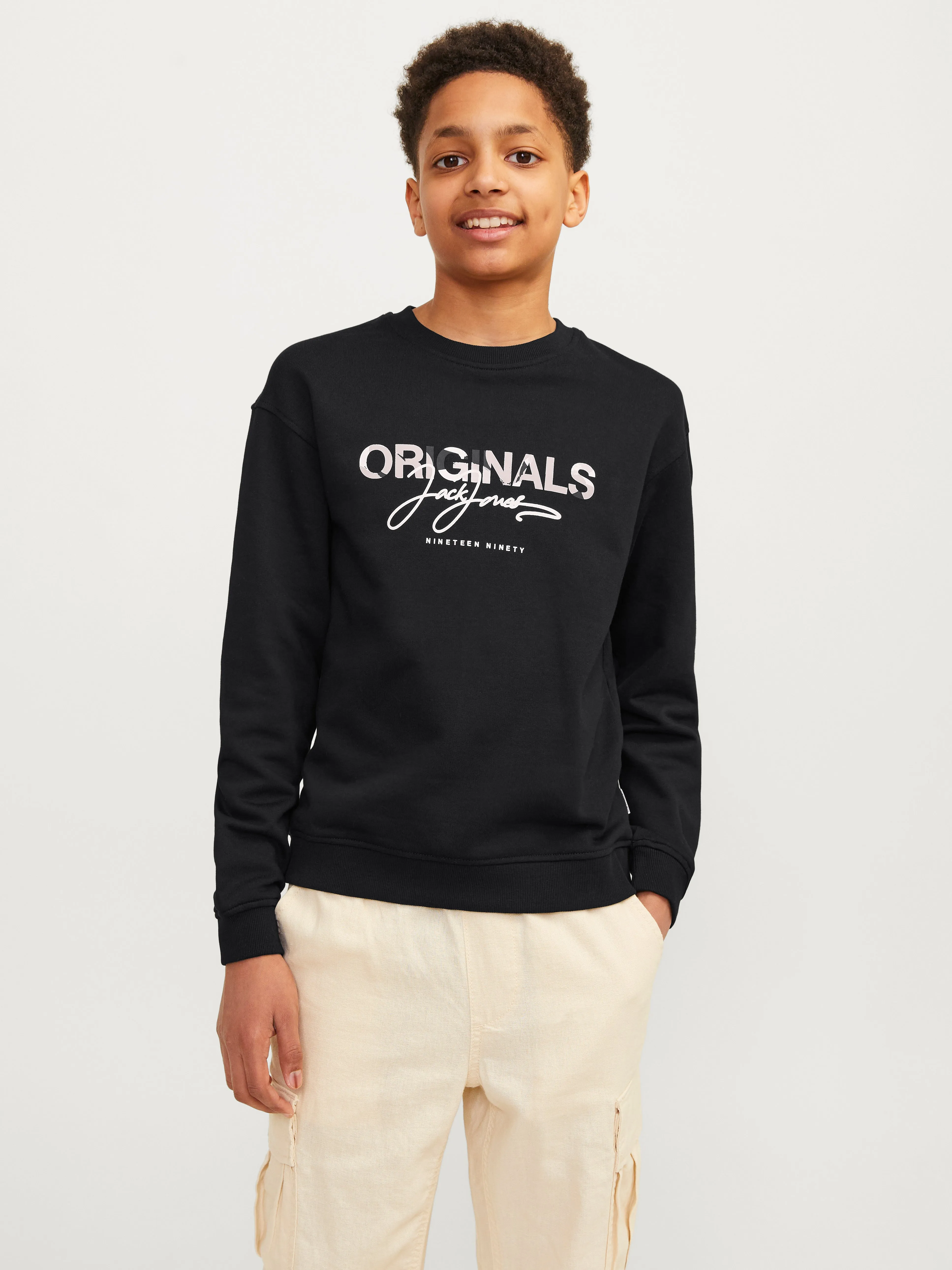 Sudadera Estampado Junior | Negro | Jack & Jones®