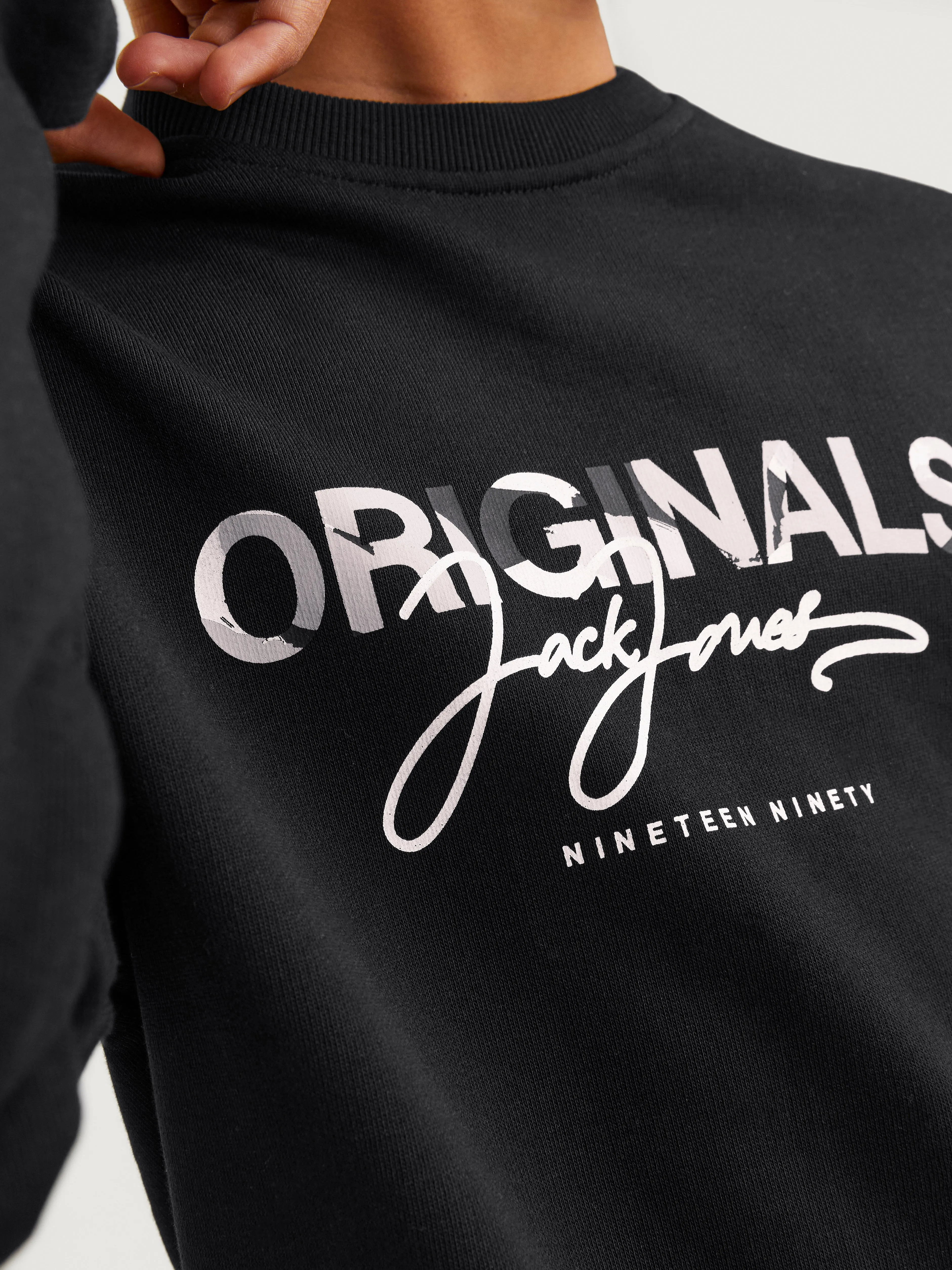 Sudadera Estampado Junior | Negro | Jack & Jones®