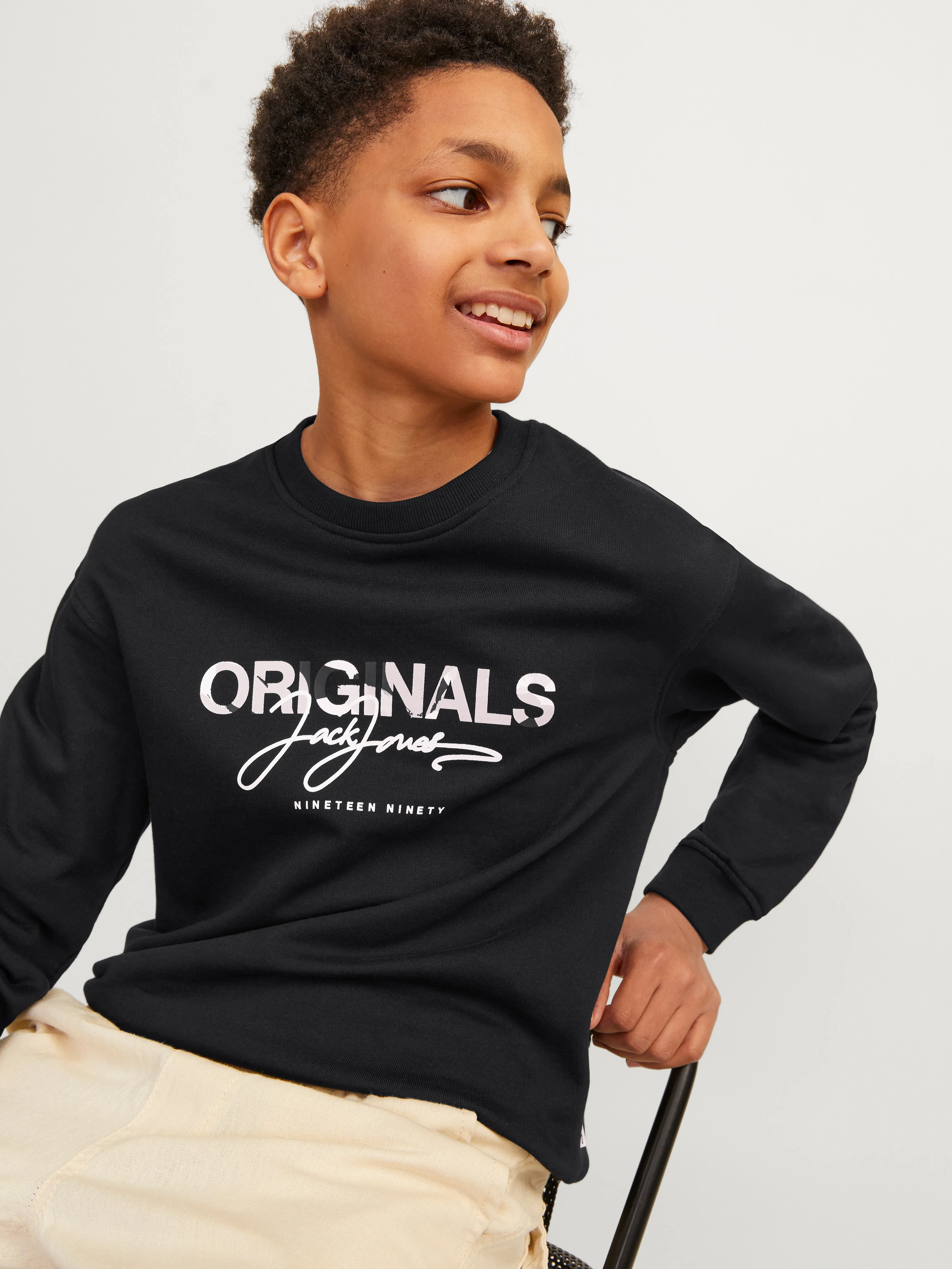 Sudadera Estampado Junior | Negro | Jack & Jones®