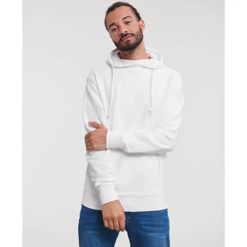 Sudadera orgánica con Capucha y cuello alto de Russell
