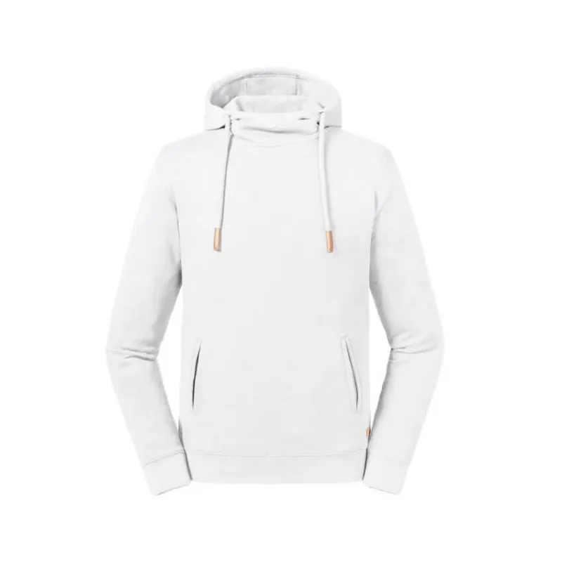 Sudadera orgánica con Capucha y cuello alto de Russell