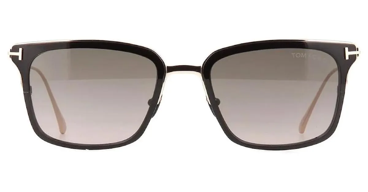 Tom Ford0831 01K occhiali da sole titanio Negro Dorado 