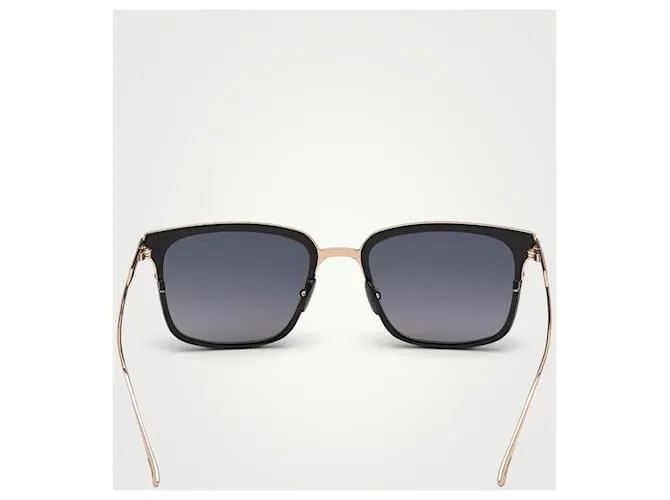 Tom Ford0831 01K occhiali da sole titanio Negro Dorado 