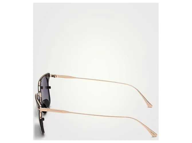 Tom Ford0831 01K occhiali da sole titanio Negro Dorado 