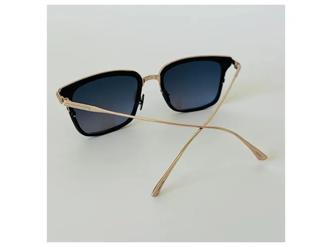 Tom Ford0831 01K occhiali da sole titanio Negro Dorado 