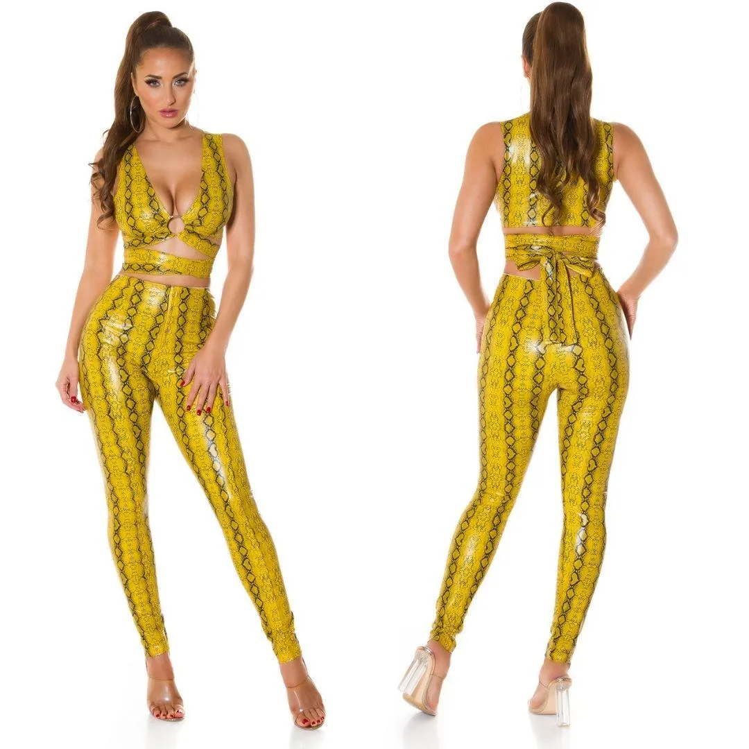 Top serpiente polipiel Amarillo 