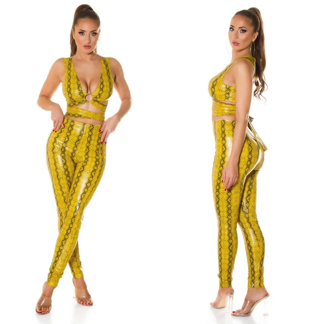 Top serpiente polipiel Amarillo 
