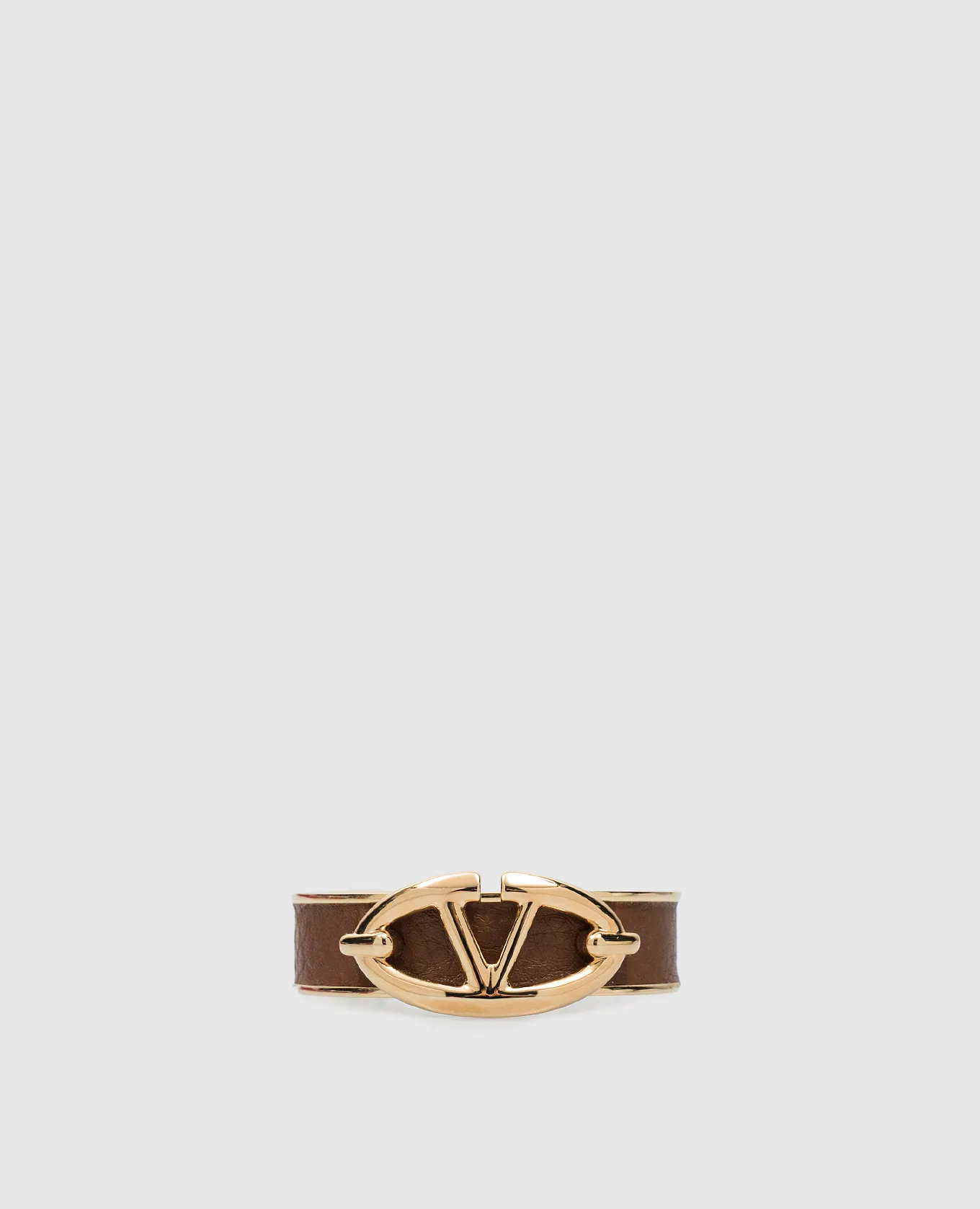 Valentino VLogo Signature metal bracelet in brown